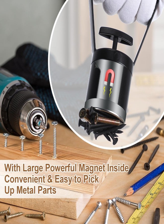 Dreyoo أداة التقاط مغناطيسية يدوية من دريو، عبوة من قطعتين، مزودة بآلية فك سريع، سعة 8 أرطال، لفصل الذهب عن التربة الغنية بالذهب، مثالية لتقشير المعادن. - Image 4